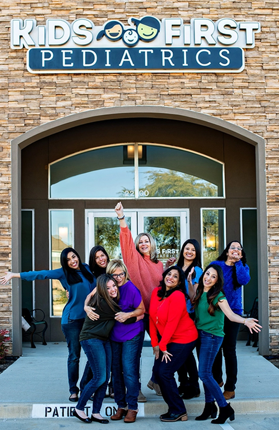 The staff at Kids First Pediatrics in Lewisville, TX